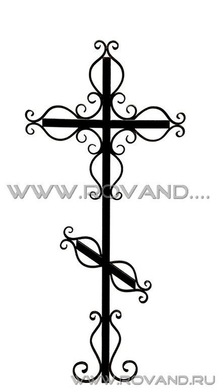 Крест кованый православный высота 180 см